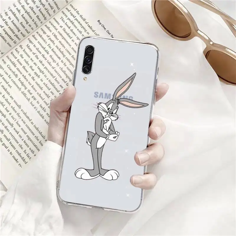 

Bugs Bunny Phone Case Transparent for Samsung A71 S9 10 20 HUAWEI p30 40 honor 10i 8x xiaomi note 8 Pro 10t 11