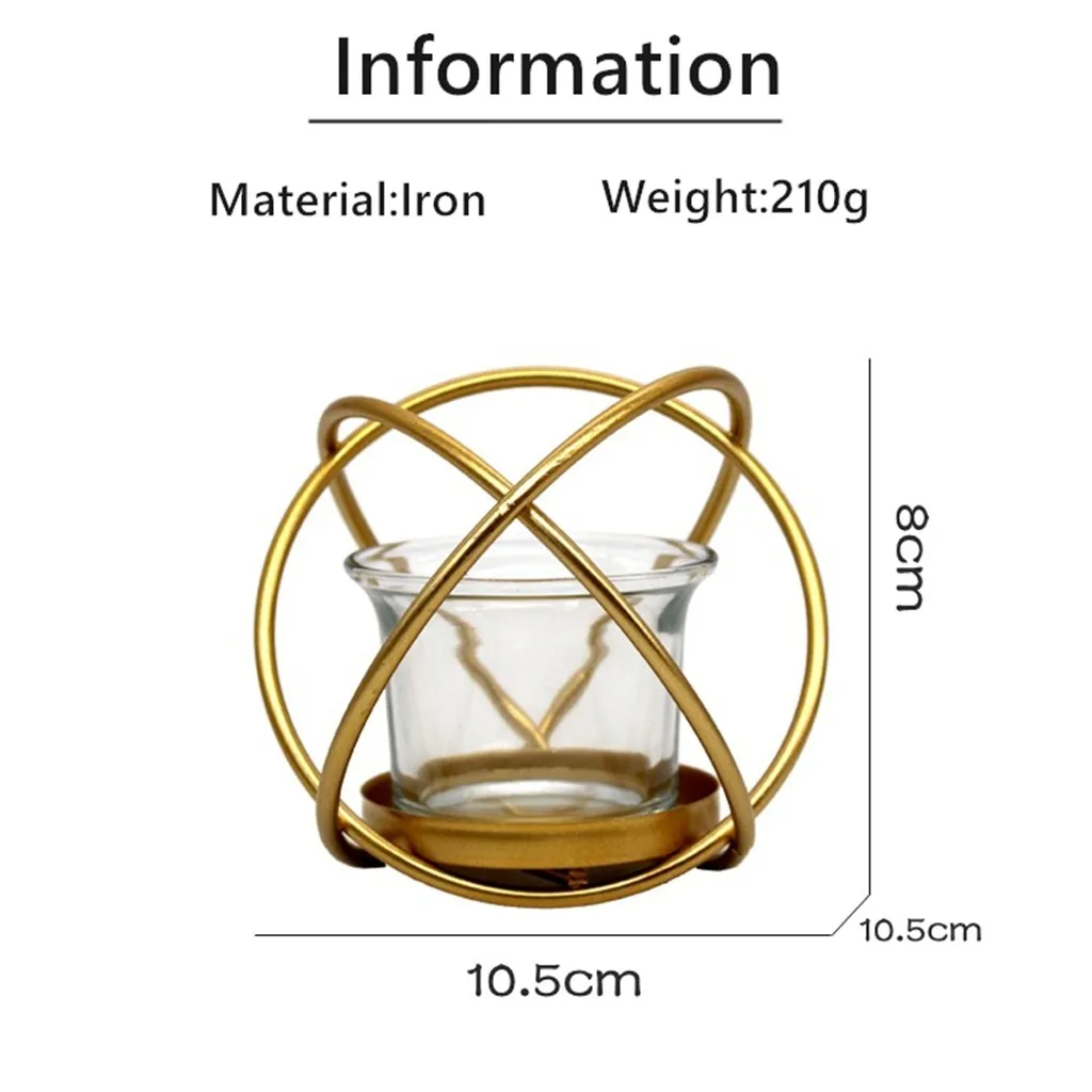 Геометрический дизайн внутренняя наклейка подсвечник подставка Скандинавское