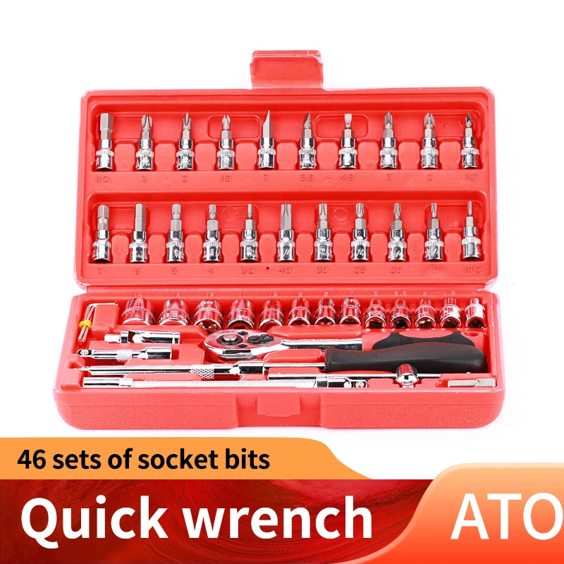 

Набор шестигранных торцевых головок, гаечный ключ с шестигранной головкой, адаптер с короткой головкой, ключ с трещоткой, насадка на головк...