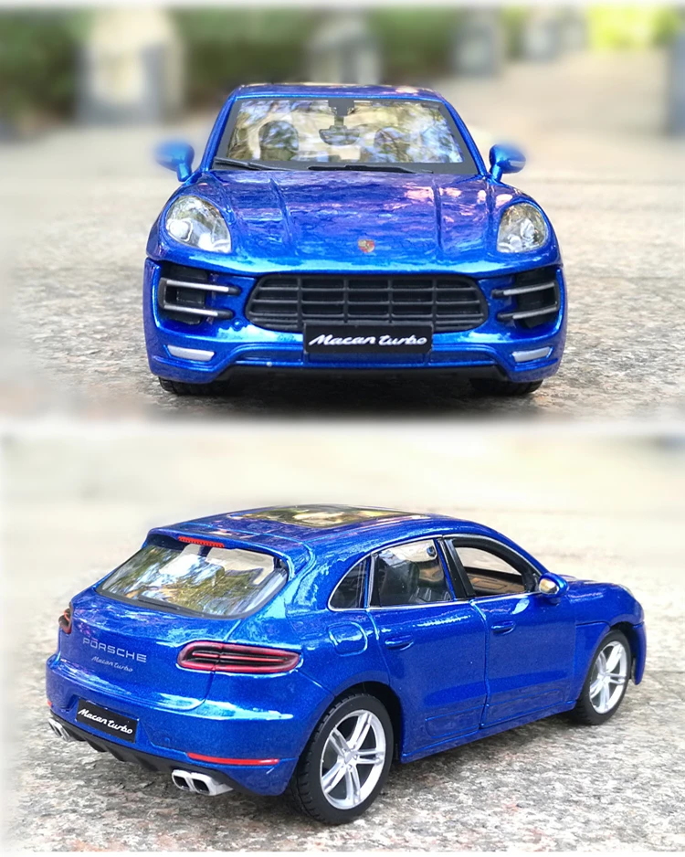 Bburago 1:24 Porsche Macan alloy car model simulation car decoration collection gift toy