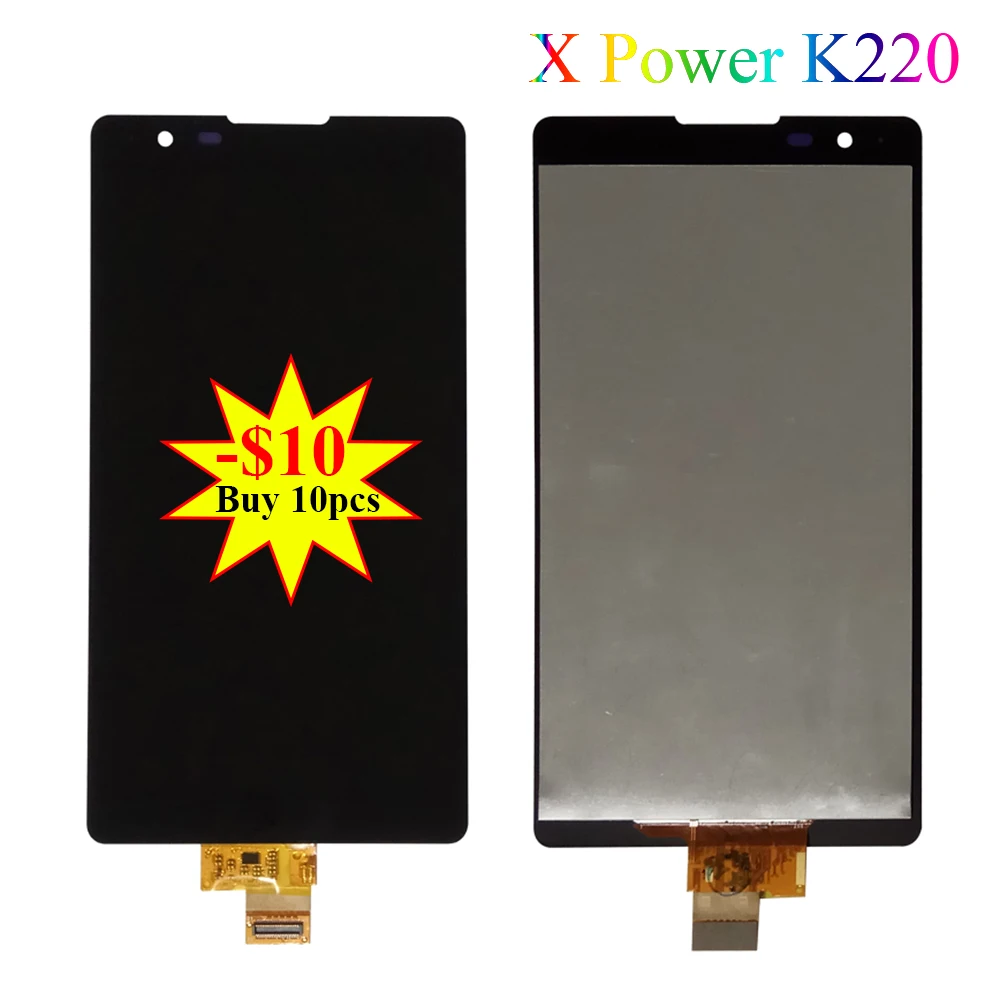 5 3 &quotдля LG X power K220DS K220 K220DSF K220T K220F K220H ЖК дисплей с сенсорным экраном дигитайзер