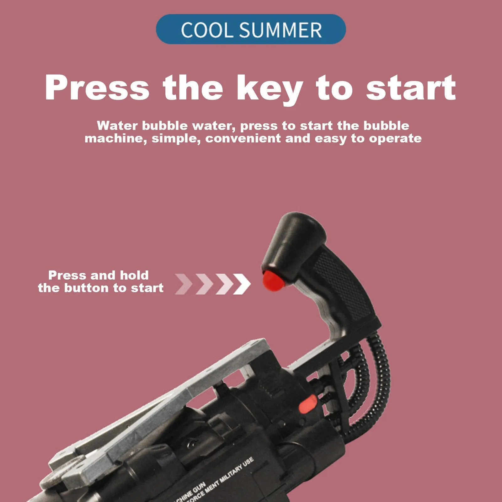 

Kids Toys Bubble Guns Rechargeable Gatling Electric Bubble Machine Guns 8-hole 40ml With Detachable Tip For Children Gift Toys