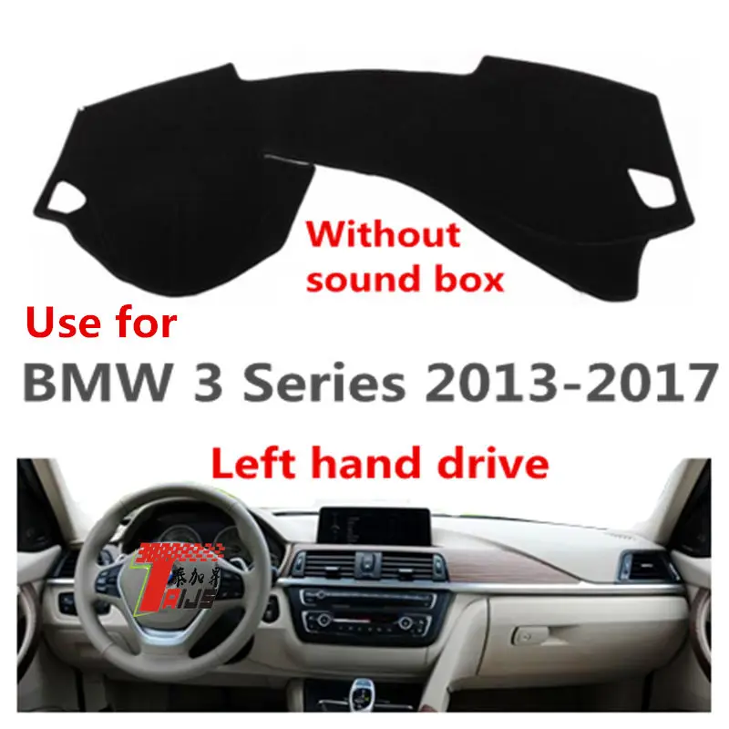 

Коврик Taijs для приборной панели автомобиля с левым рулем, 3 цвета, коврик для приборной панели BMW 3 серии F30 2013 2014 2015 2016 2017 2018, без звуковой короб...