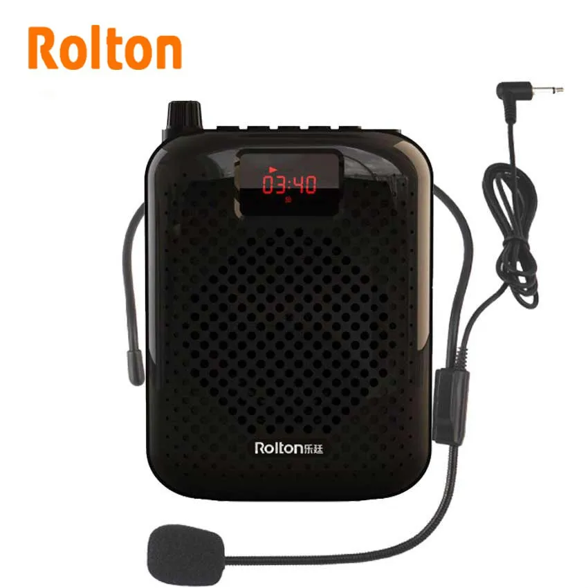 Rolton K500 Portable Bluetooth Speaker Microphone Voice Amplifier Booster Megaphone Speaker For Sales Promotion Teaching Guide