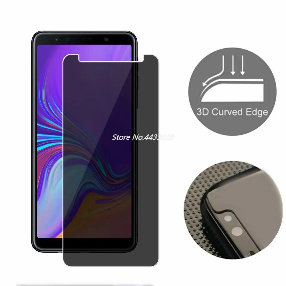 Защитное стекло закаленное для Samsung Galaxy A6 A7 A8 A9 J4 J6 2018 Plus | Мобильные телефоны и