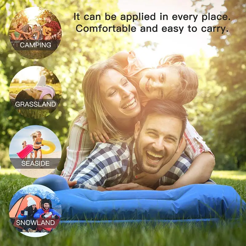 Надувной матрас для кемпинга пляжа пикника подушка одеяло спальный диван коврик