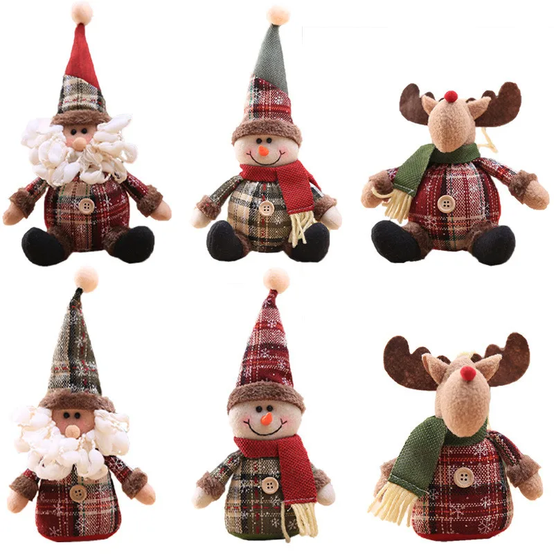 

Christmas Tree Decorations Cartoon Dolls Christmas Decorations for Home Santa Claus Dolls Xmas 2020 Ornaments home decore
