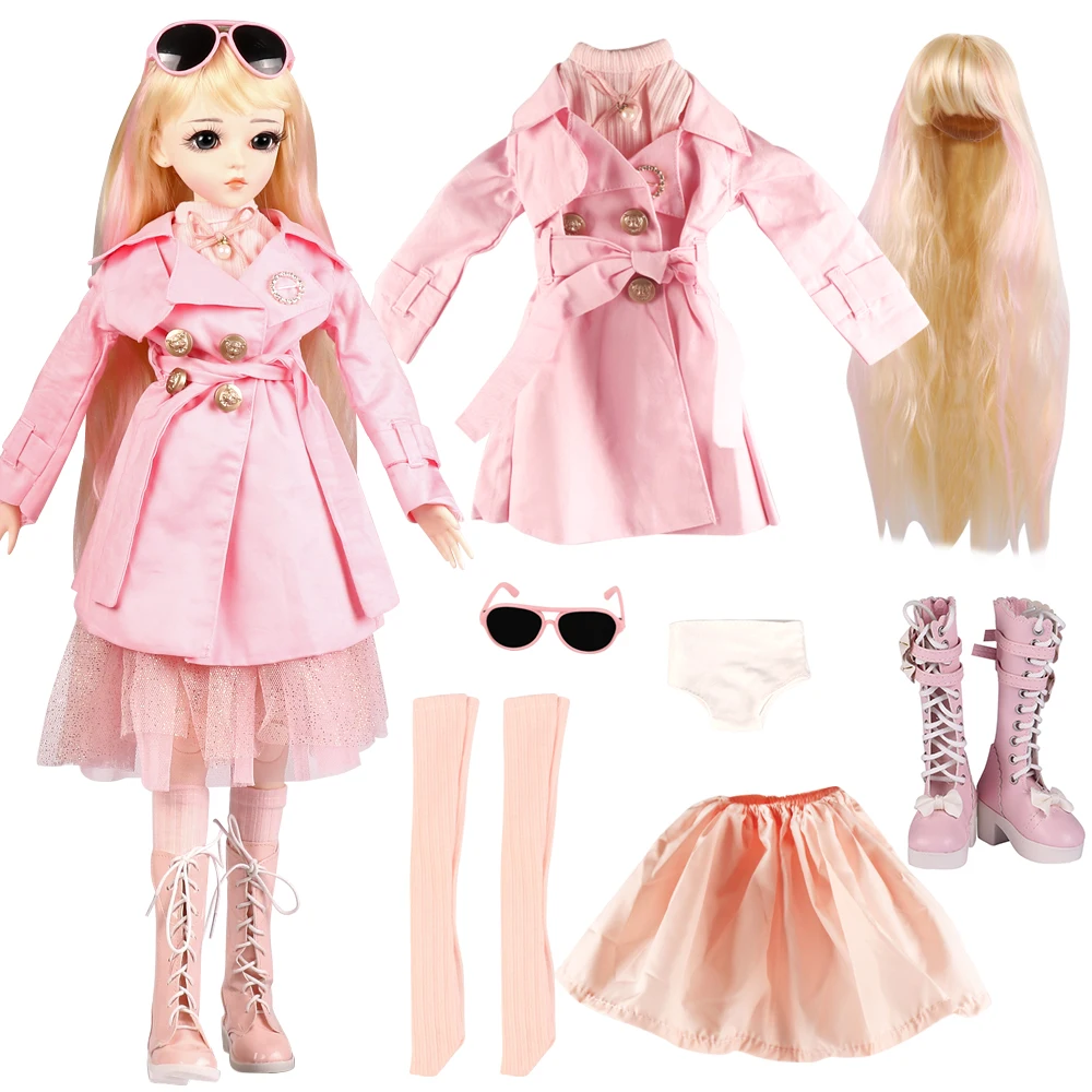 UCanaan/комплект модной детской одежды для 1/3 BJD кукла одежда розового цвета юбка