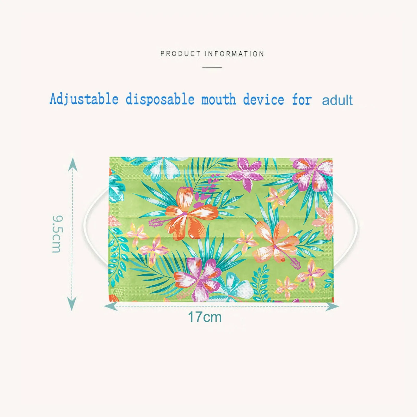 

Colorful Flower Printing Mouth Masks for Outdoor Dust Protection Face Mask Disposable 3 Ply Non-Woven mascarillas 50/100 PCS