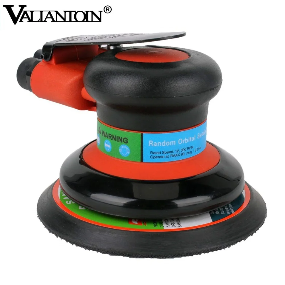 

VALIANTOIN Pneumatic Orbital Sander Air Grinder，125mm Vacuum Eccentric Polishing/Grinding Machine Pneumatic Tools