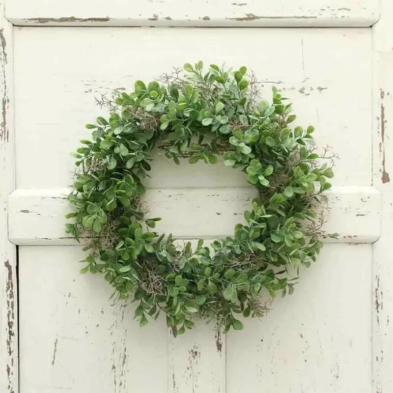

40CM Fake Artificial Garden Wreath Home Door Decoration Greenery Wedding Event