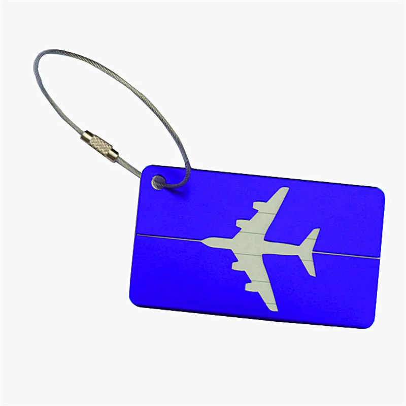 

Portable Luggage Tag Boarding Flight Baggage Card Fashion Aluminium Suitcase ID Address Holder Luggage Label Travel Accessories