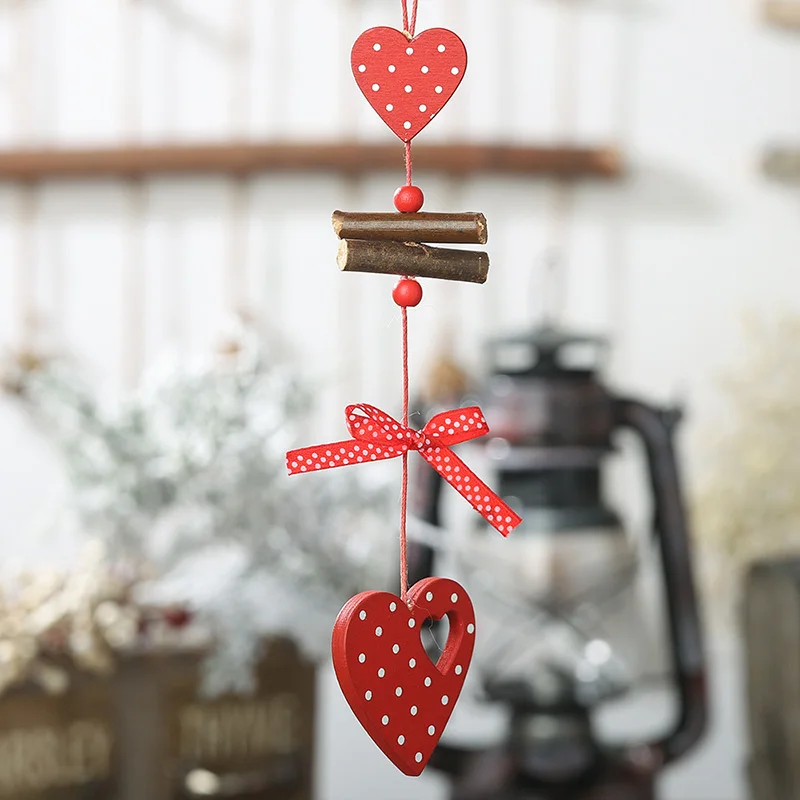 2pcs Christmas Star Snow Wooden Pendants Ornaments Xmas Tree Ornament DIY Wood Crafts Kids Gift for Home Party Decor | Дом и сад