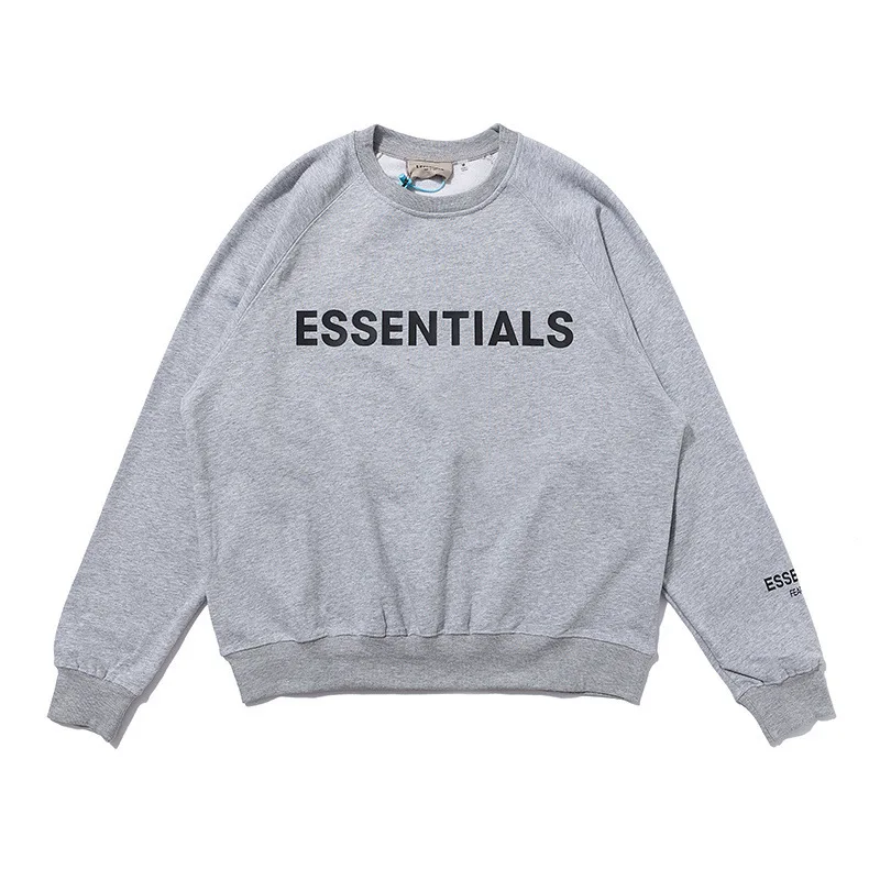 

Autumn and winter men's casual fog fashion brand letter round neck long sleeve sweater