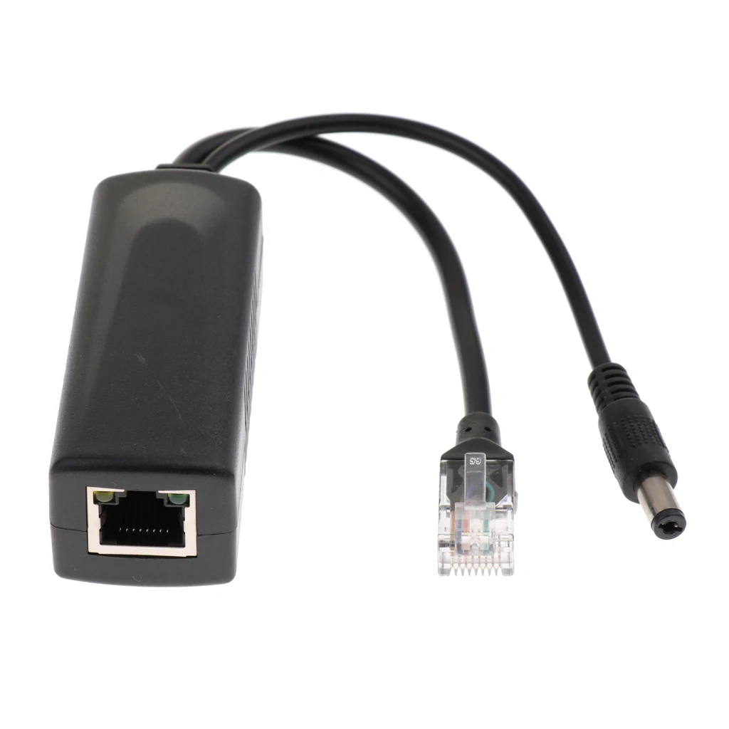 Активный сплиттер PoE адаптер питания через Ethernet 48 В до 12 2 а для IEEE 802 3 af/at 24 Вт |
