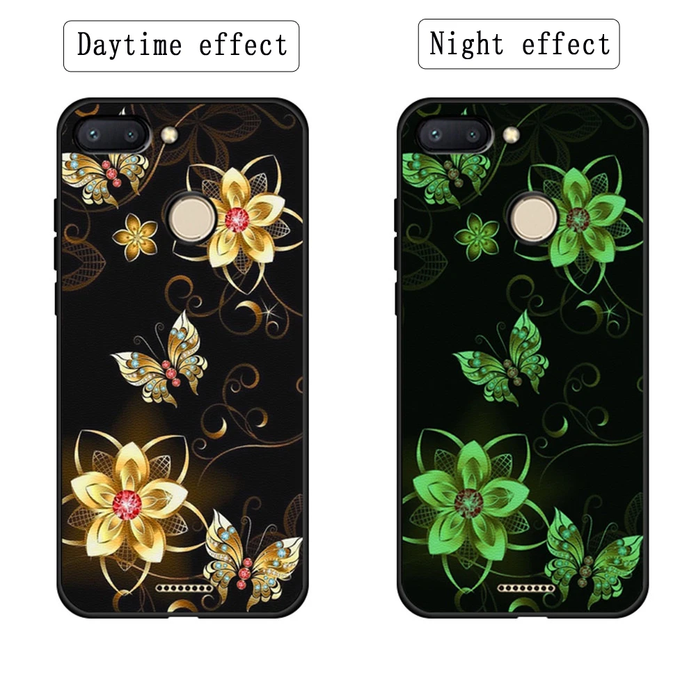 Case For Xiaomi Redmi Note 4 Luminous Back Coque for 4X TPU Capa Note4 Note4X Cover |