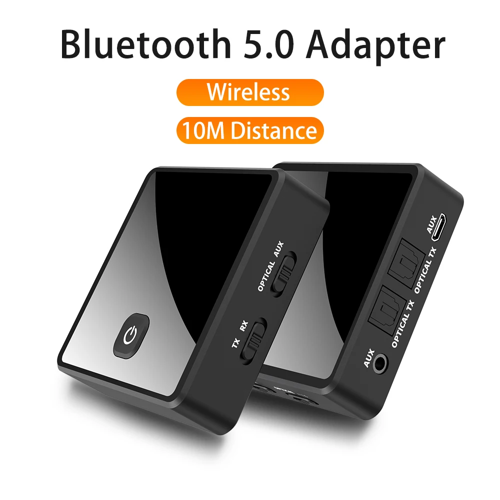 Bluetooth 5 0 передатчик 2 в 1 беспроводной адаптер с низкой задержкой 3 мм AUX оптический