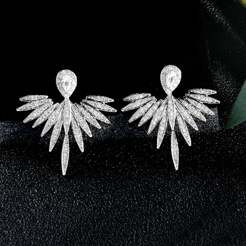 Роскошные модные серьги-подвески RAKOL с цветком маркиза покрытием из