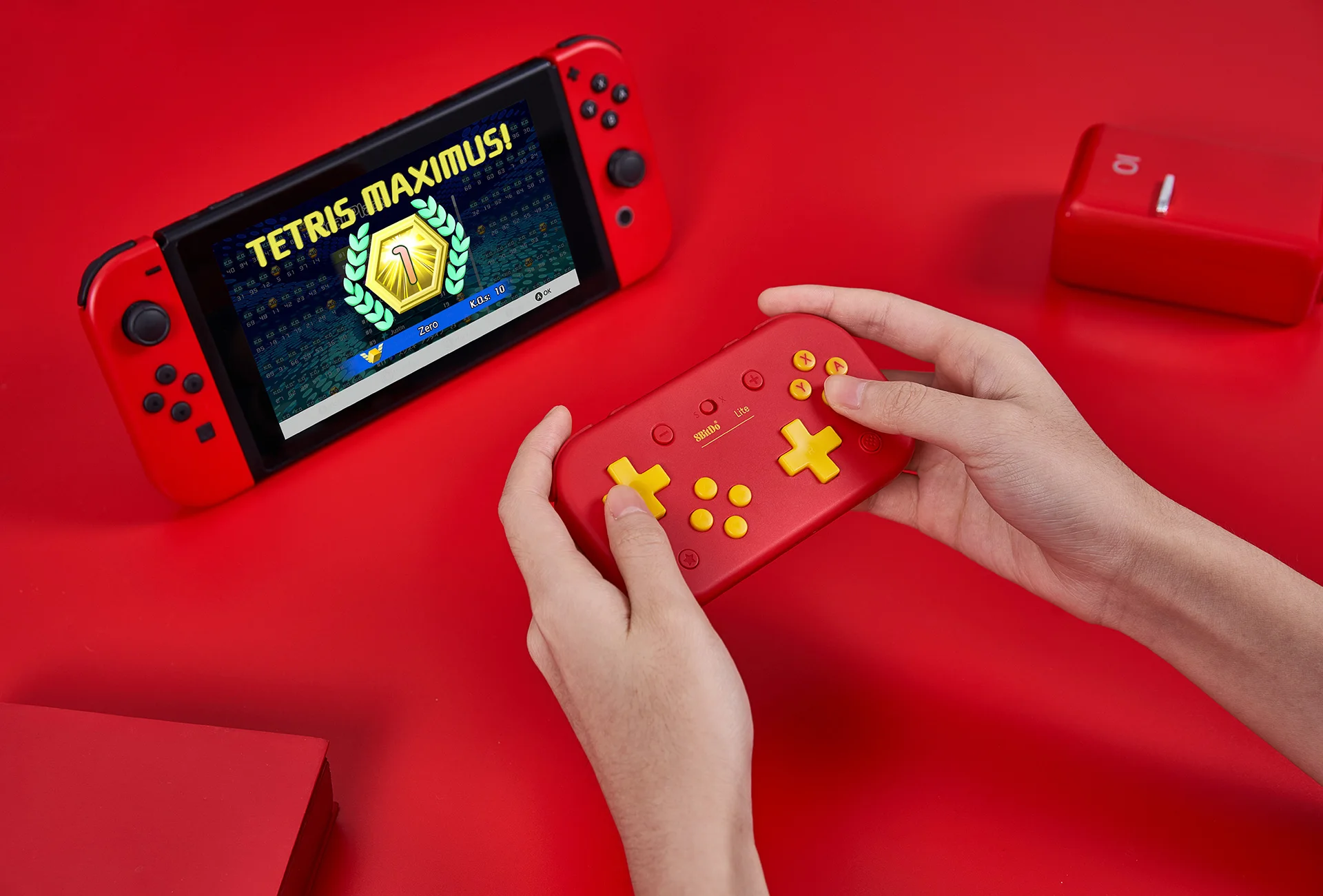 8Bitdo Lite Bluetooth геймпад для nintendo Switch Lite, nintendo Switch и Windows limited edition China Red Edition