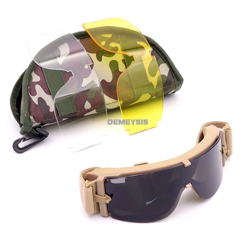 Военные тактические очки военные солнцезащитные с УФ защитой Защитные Уличные