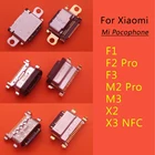 Разъем Micro Usb Type-C, 50 шт., для Xiaomi Mi Pocophone F1 Poco F1 F2 Pro F3 Poco X3 NFC X2 M2 Pro M3, зарядный порт