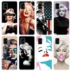 Мягкий чехол Marilyn Monroe для Samsung Galaxy A12 A02 A03S A21S A22 A32 A52 A72 A82 Quantum 2 S21 Plus FE Ultra M32 M12, чехол