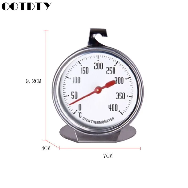 

50-400 Degree Stainless Steel Oven Thermometer High Gauge Large Special Measuring Baking Cooking BBQ Grill Tools