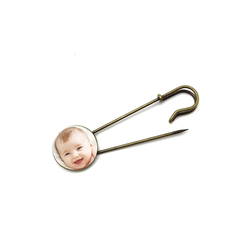 Ручная работа индивидуальная фотография семейная стеклянная брошь ребенок Папа