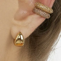 fashion bohemian earrings cool new product earmuffs c shaped female ear clip without ear hole