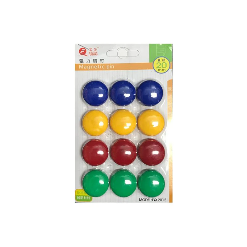 

12PCS/Set Notice Board Planning Magnets Fridge Whiteboard Magnetic Button 20Mm