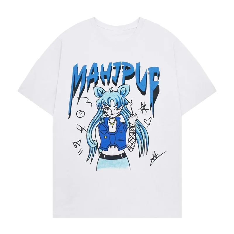 

Women'S Harajuku Style Cartoon Anime Short-Sleeved Oversized T-Shirt Summer New Trend Ins Loose Wild Top Women'S T-Shirt 2021