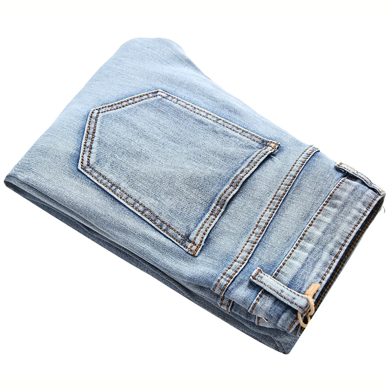 Джинсы мужские стрейчевые светильник брюки из денима облегающие четыре сезона |