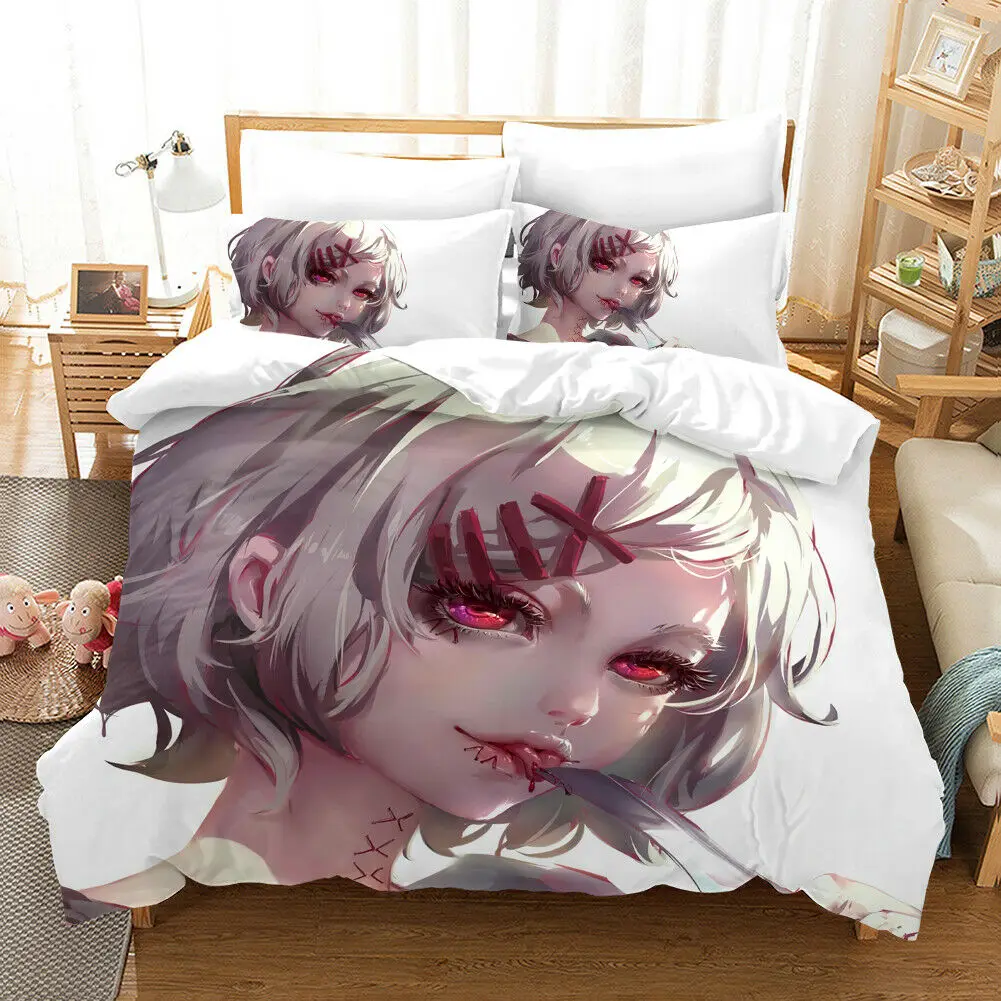 Анимэ Tokyo Ghoul домашний текстиль Подушка Чехол 3D постельное белье пододеяльники