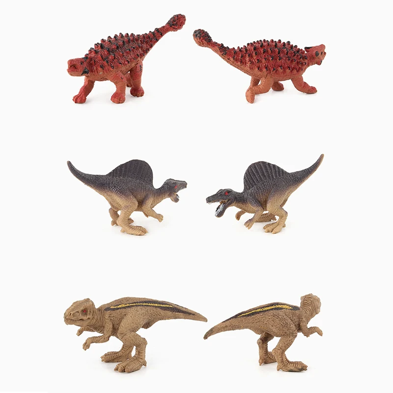 

12Pcs Simulation Jurassic Dinosaur Figures Collection Toy Tyrannosaurus Stegosaurus Pterosaur Triceratops Model Toys Kids Gift