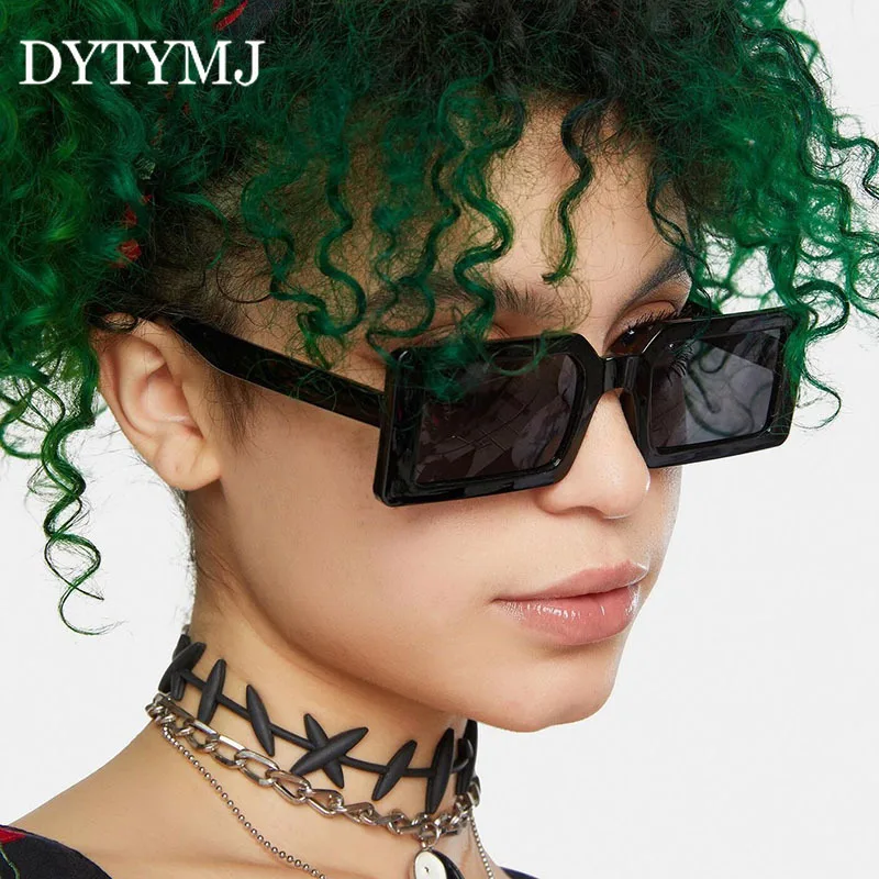 

DYTYMJ Модные солнцезащитные очки с квадратными линзами с женская маленькая каркас прямоугольные солнцезащитные очки для женщин в винтажном ...