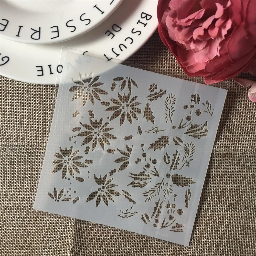 

1Pcs 13cm 5.1" Bamboo Leaves DIY Layering Stencils Wall Painting Scrapbook Coloring Embossing Album Decorative Paper Template