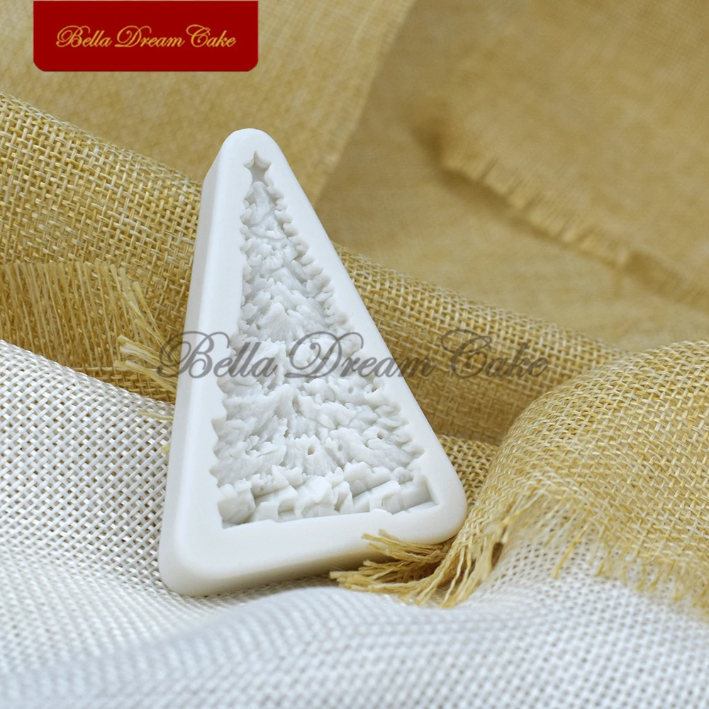 

Mini Christmas Tree Silicone Mold Fondant Cake Border Moulds DIY Chocolate Mould Cake Decorating Tools Baking Accessories