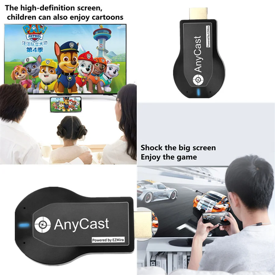 ТВ-приемник M2 Plus Wi-Fi дисплей приемник Anycast DLNA Miracast Airplay зеркальный экран