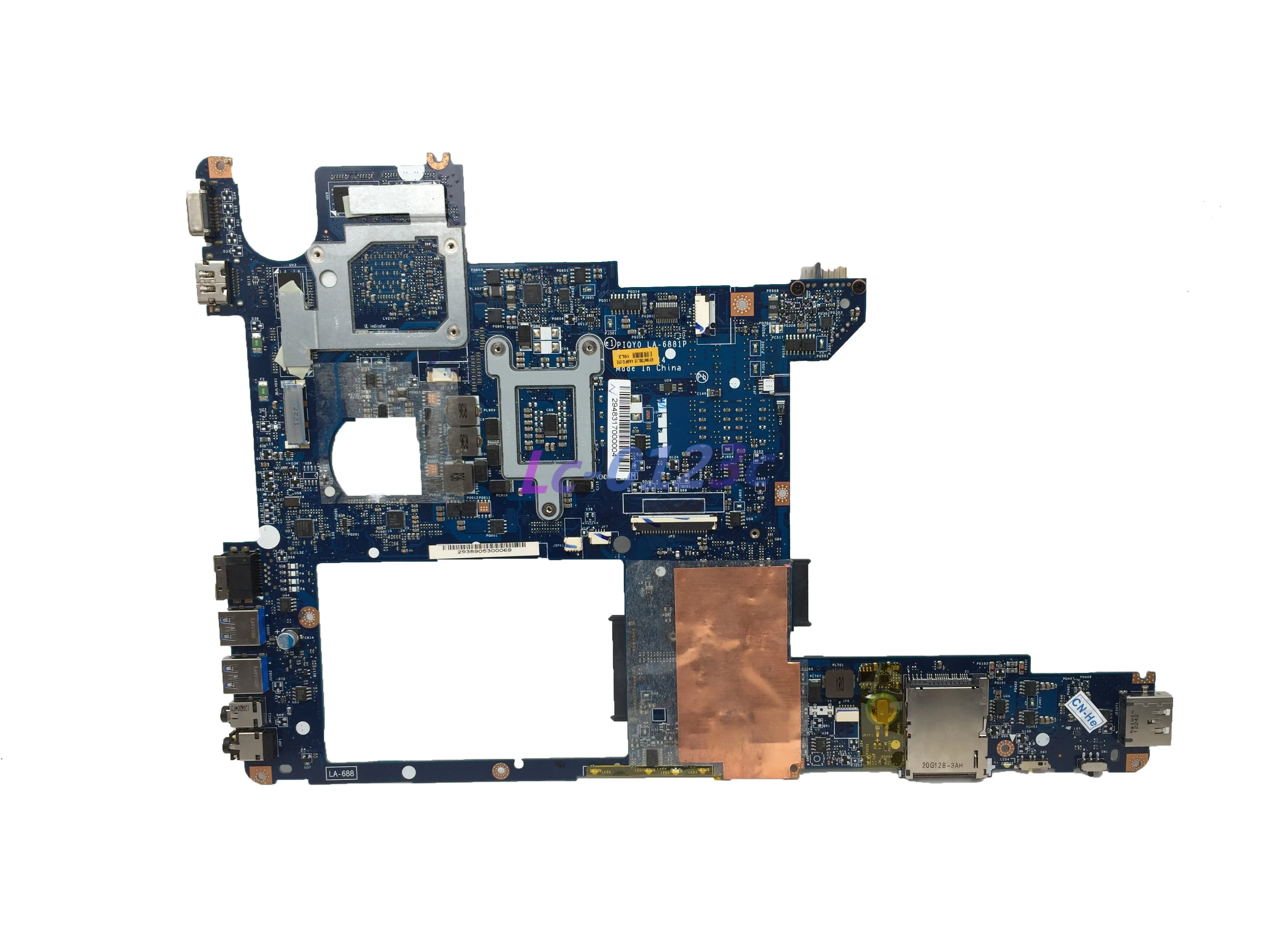 FULCOL для Lenovo Y470 Материнская плата ноутбука PIQY0 LA-6881P HM65 DDR3 w/GT550M 2G GPU