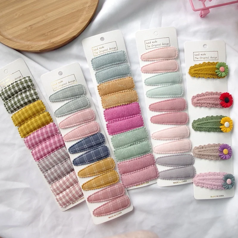 5/10 шт. на весну в Корейском стиле Простые красивые Цвет клетчатая ткань кружевная