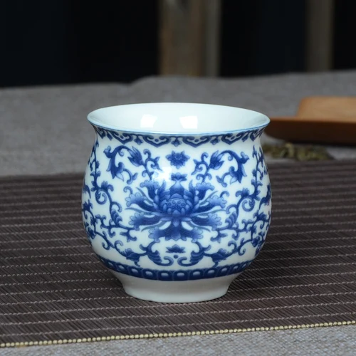 7x6.5cm 80 мл в китайском стиле керамический кунг-фу чайная чашка, ручная роспись, креативная чайная чашка, кофейная кружки винного цвета, посуда для напитков - Цвет: 7x6.5cm