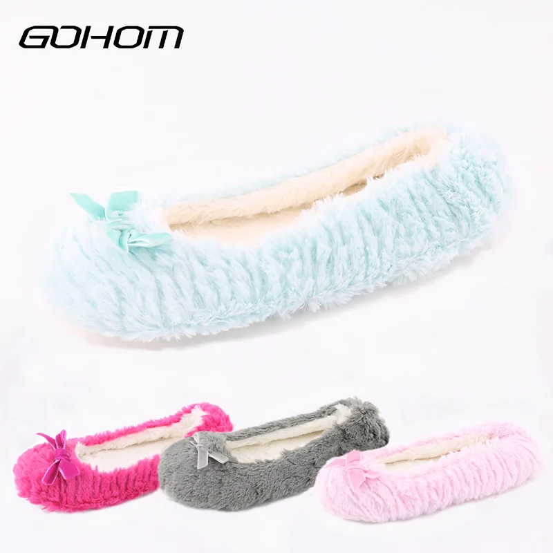

Шлепанцы женские зимние GOHOM, 4 цвета, с мягкой подошвой