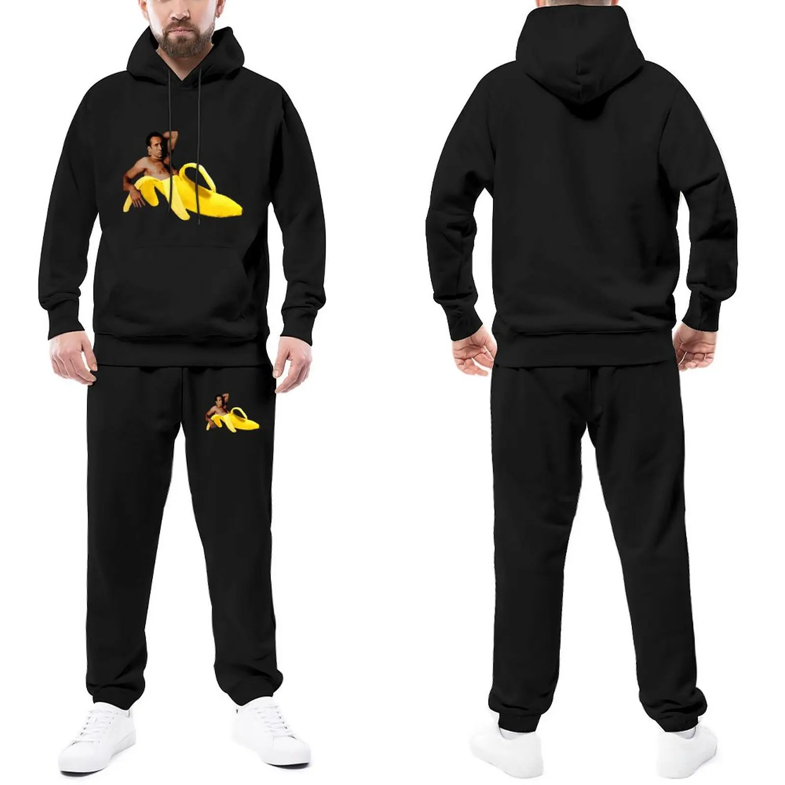 

Костюм спортивный мужской с капюшоном и брюками