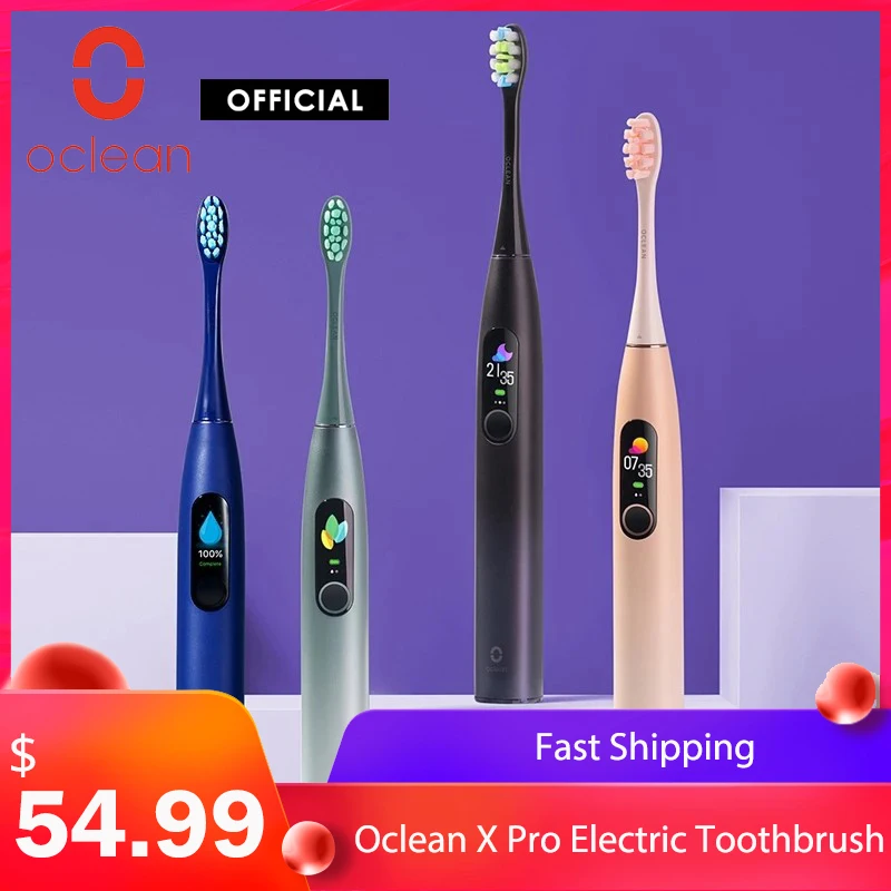 

Oclean X Pro Electric Toothbrush 2H Fast Charge lasts 30 days IPX7 Touch Screen Toothbrush Smart APP Ultrasonic Check Teeth