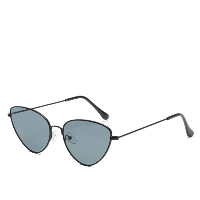 Женские прозрачные солнцезащитные очки кошачий глаз треугольные модный