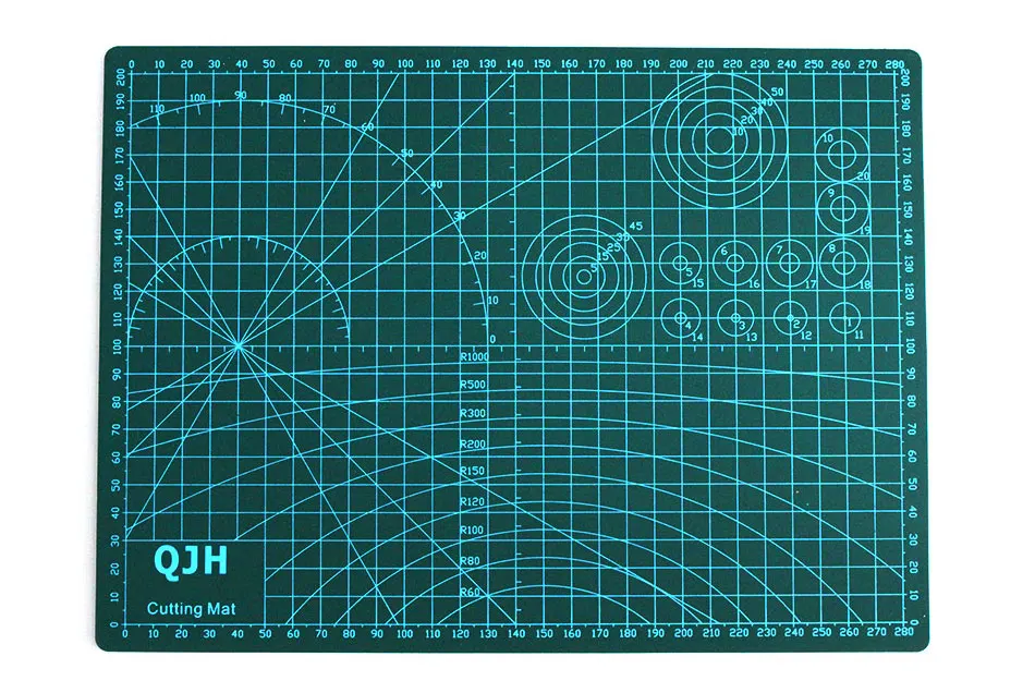 ПВХ прямоугольная сетка линия режущий коврик инструмент Кожа DIY ремесло инструмент коврик с линейкой инструмент A3A4 офисный блокнот Базовая пластина