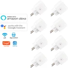 Смарт-розетка Zigbee Tuya, Wi-Fi, 15 а, с голосовым управлением