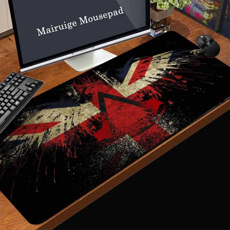 

Mairuige New Black Lock Edge Mouse Pad Eagle Logo Natural Rubber Non-slip Waterproof Speed Version Computer Gaming Keyboard Mat