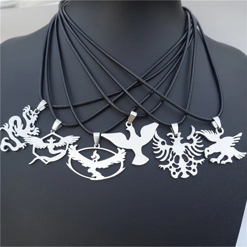 Команда Pokemon Go доблестный мистический инстинкт кулон дракон Феникс FUNG-WON Орел