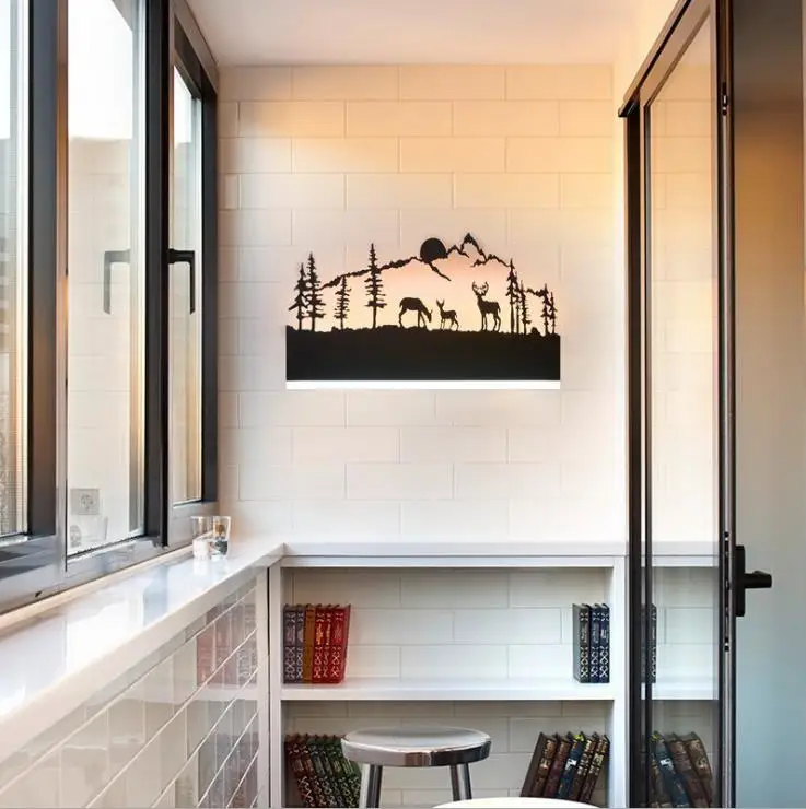 Акриловый креативный современный светодиодный настенный светильник 12 Вт для